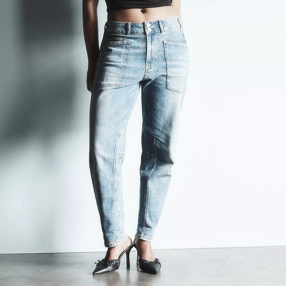 Anthropologie The Wanderer Mid-Rise Relaxed-Leg Jeans by Pilcro - Picture 6 of 9